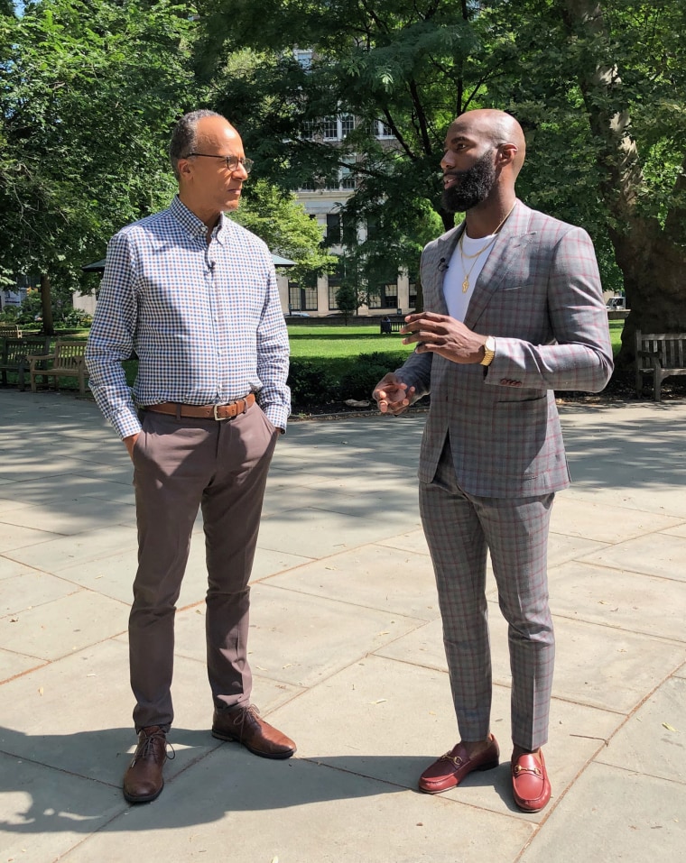 Philadelphia Eagles safety Malcolm Jenkins details his take on the controversial protests during NFL games with Nightly News anchor Lester Holt.