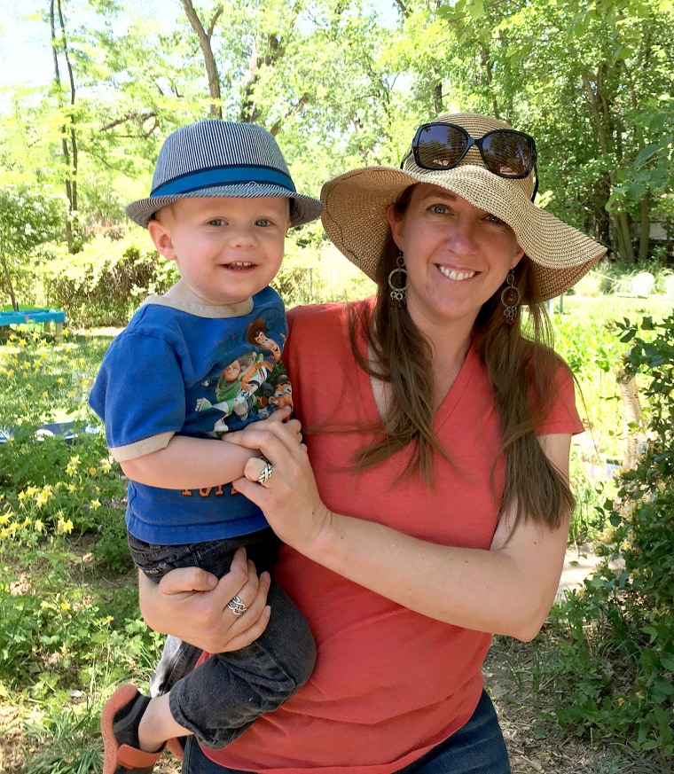 Susanne Koestner, seen here with her 2-year-old son Evan Kelley