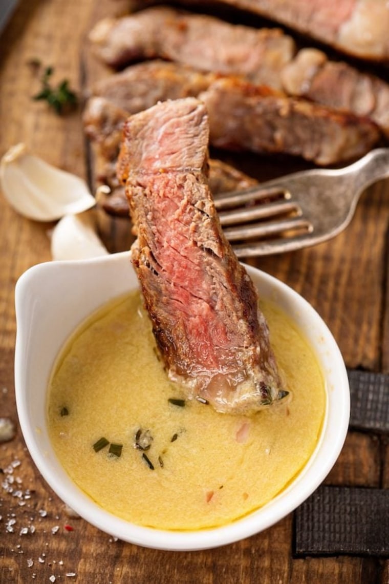The most popular sauce recipes on Pinterest is "Oh My" Steak Sauce by The Novice Chef