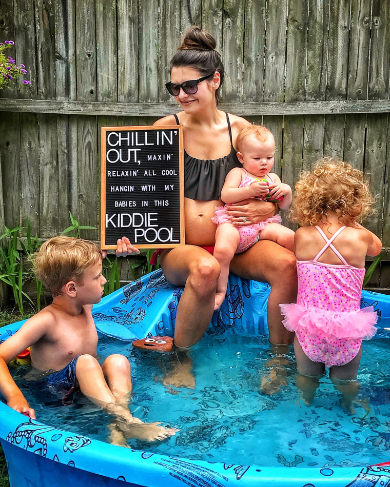 Chatman often creates funny photos using her letter board and her kids, Lennox, 6, Lela, 2, and Luna Darling, 1.