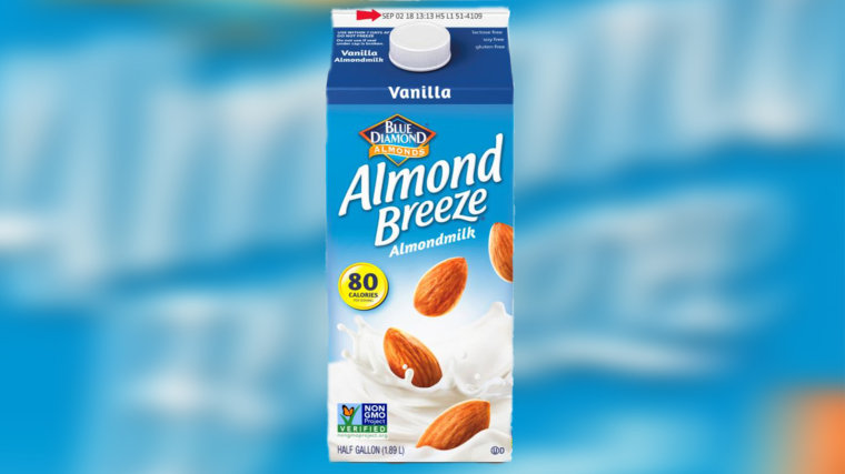 Almond milk recalled because it might have actual milk in it