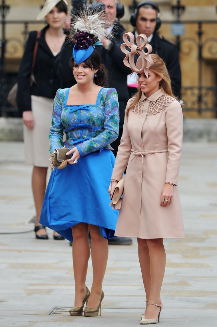 Princesses Beatrice Eugenie cried when their royal wedding looks