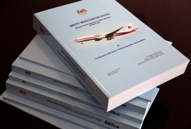 Image: The 495-page MH370 safety report.
