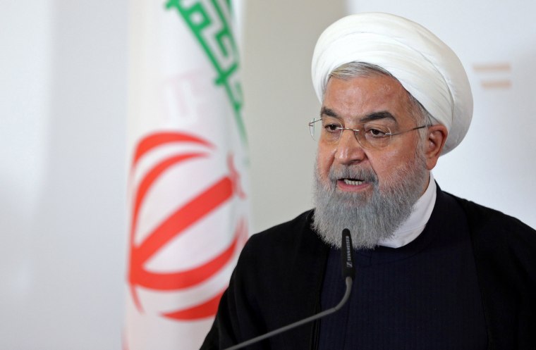 Image: FILE PHOTO: Iran's President Hassan Rouhani attends a news conference at the Chancellery in Vienna