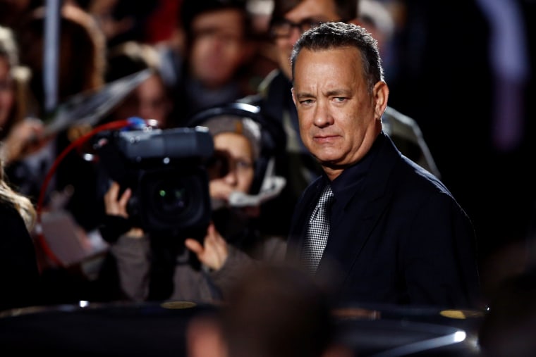 Tom Hanks attends a screening of his film "Inferno" in Berlin