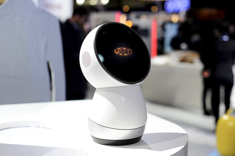 Jibo new social robot, developed by NTT and Everist, during the Mobile World Congress Day