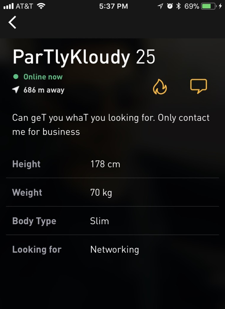 Grindr screenshot