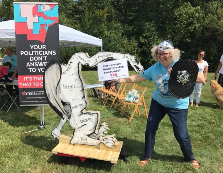 A Voters Not Politicians event at a farmer's market in Michigan