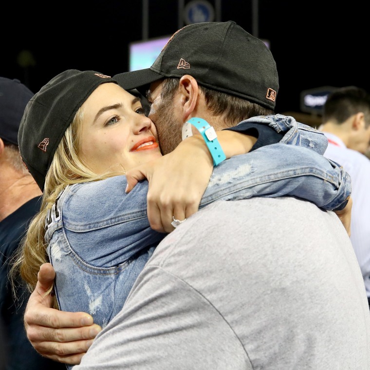 Kate Upton and Justin Verlander at World Series