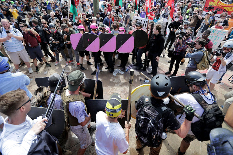 Image: Violent Clashes Erupt at \"Unite The Right\" Rally In Charlottesville