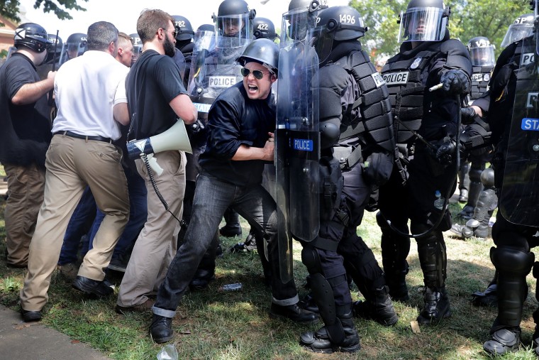 Image: Violent Clashes Erupt at \"Unite The Right\" Rally In Charlottesville