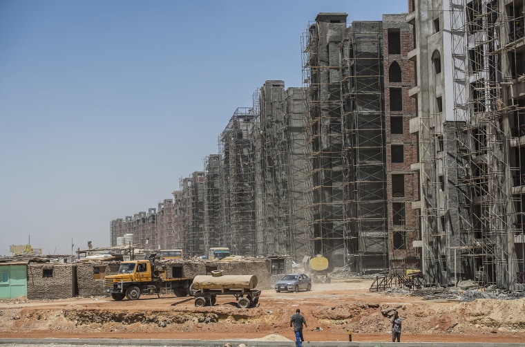 Image: A construction site in Egypt's new administrative capital