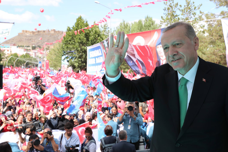 Image: Turkish President Recep Tayyip Erdogan in Bayburt