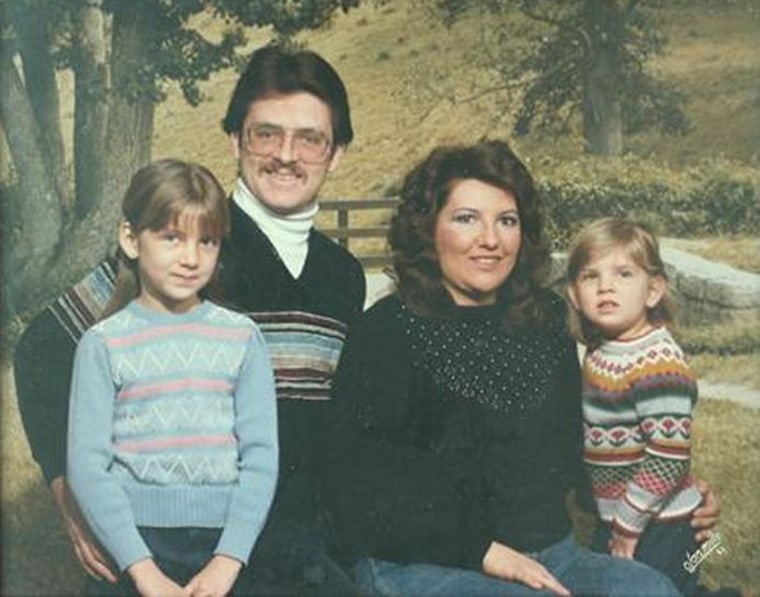 Bruce, Debra and Melissa Bennett, left, were killed Jan. 16, 1984 in Aurora. 3-year-old Vanessa Bennett survived.