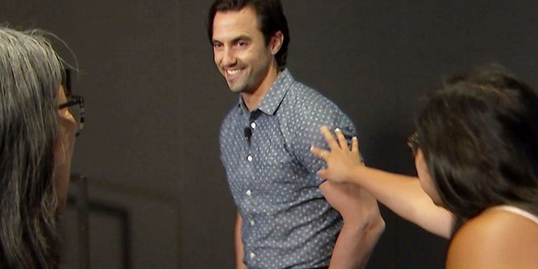 Milo Ventimiglia surprising fans at NBC