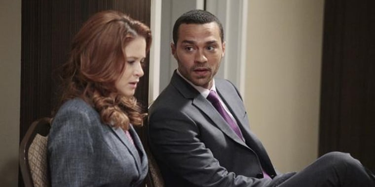 Sarah Drew and Jesse Williams on ABC's "Grey's Anatomy"