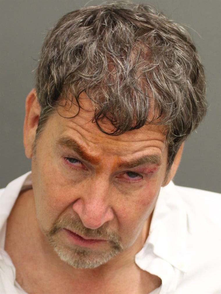 Jeffrey Epstein, who is charged with battery on a law enforcement officer, resisting arrest, trespassing after a warning and disorderly conduct.