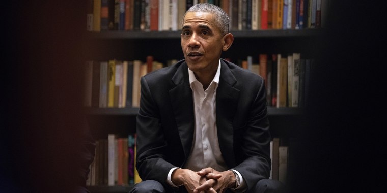 Former president Obama for a post about his personal reading list