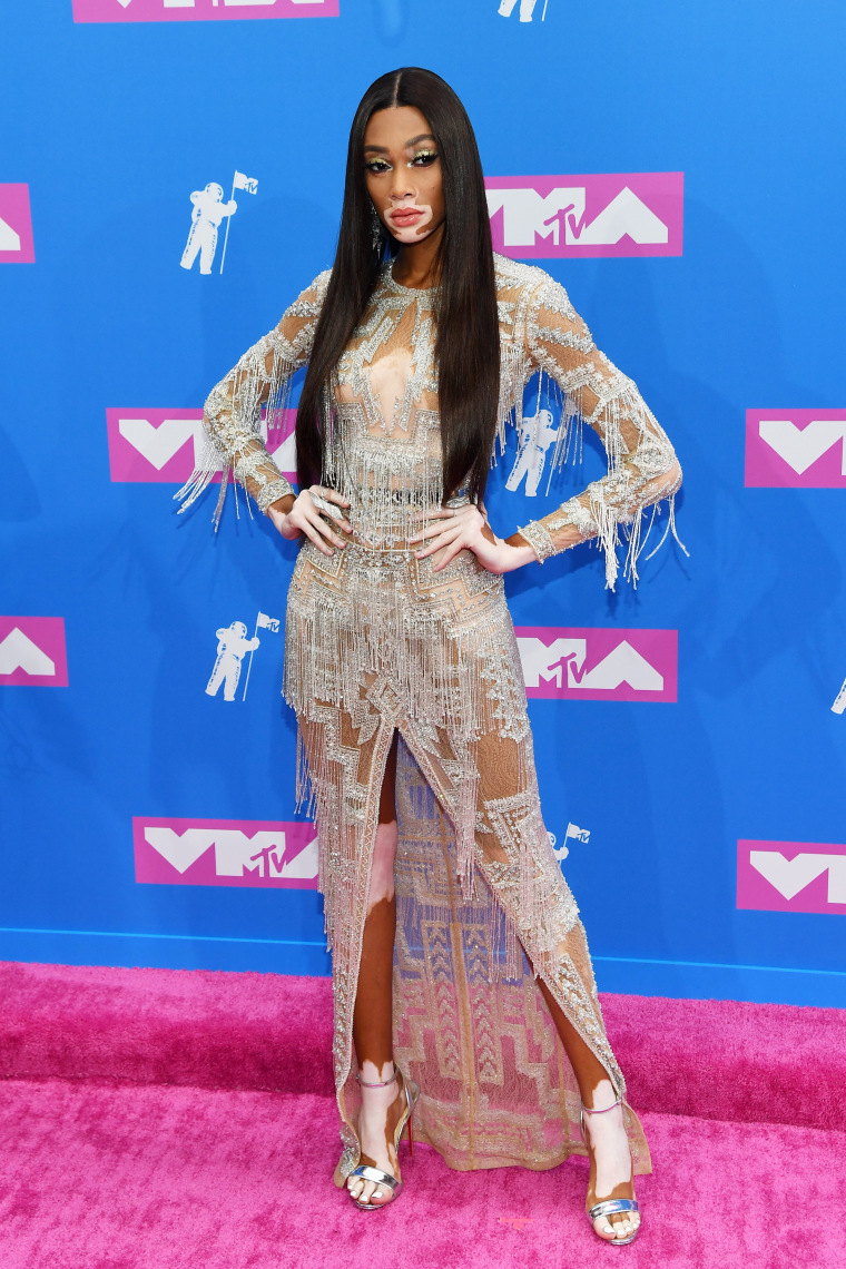 Winnie Harlow at 2018 MTV VMAs