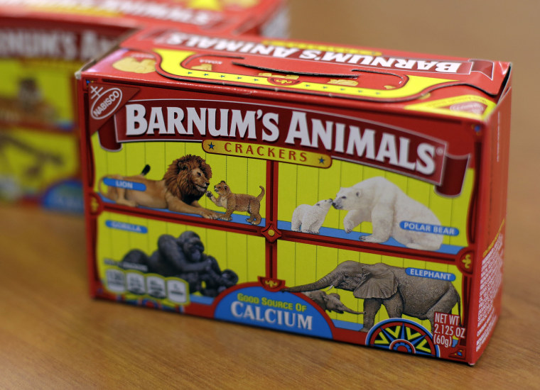 Caged animal cracker beasts are finally out of cages