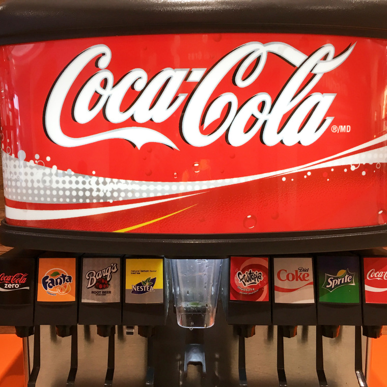 Coca Cola soft drink self serving vending machine