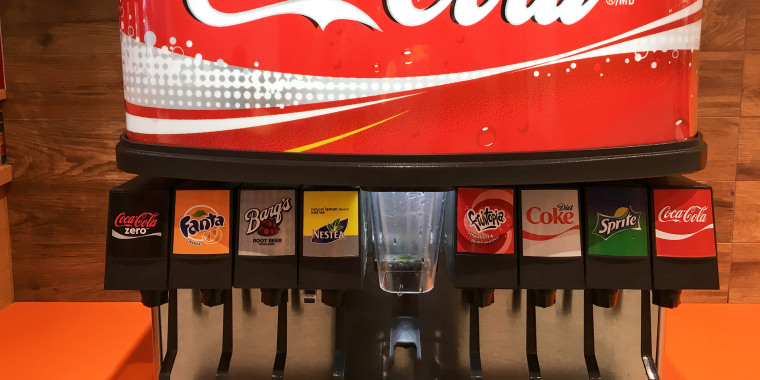 Coca Cola soft drink self serving vending machine