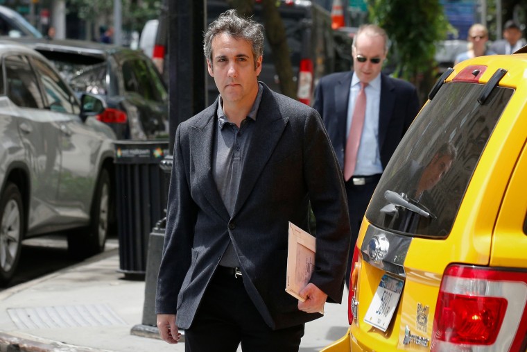 Image: U.S. President Donald Trump's personal lawyer Michael Cohen arrives at his hotel in New York