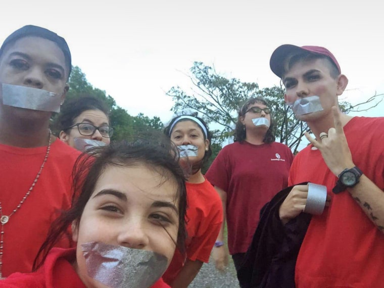 Darius Douglas organized a silent protest at the school.