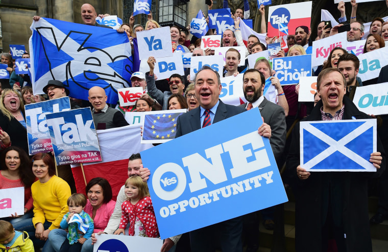 Yes And No Campaigns Take To The Streets Of Edinburgh And Glasgow