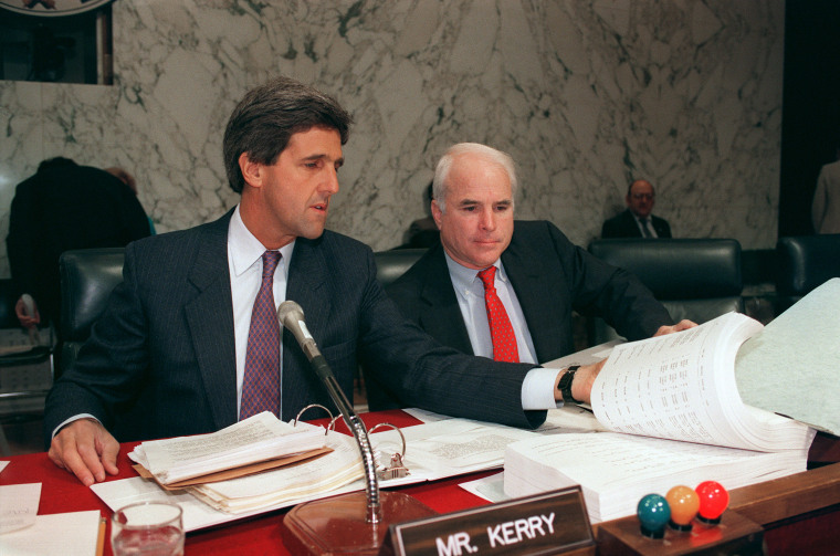 Image: John Kerry and John McCain