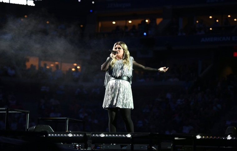Kelly Clarkson performs at US Open