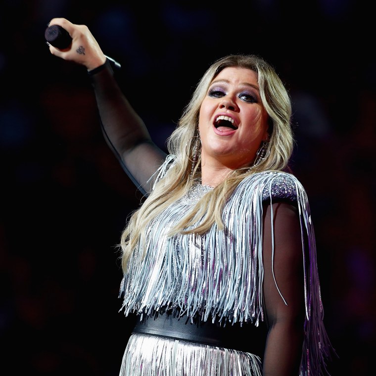 Kelly Clarkson performs at US Open