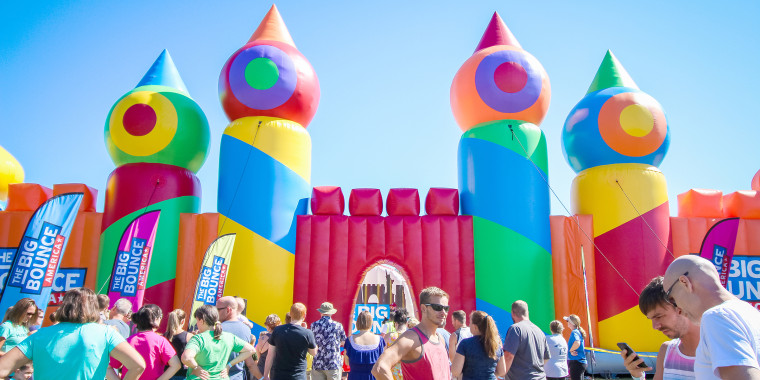 You can play in the world's largest bounce house