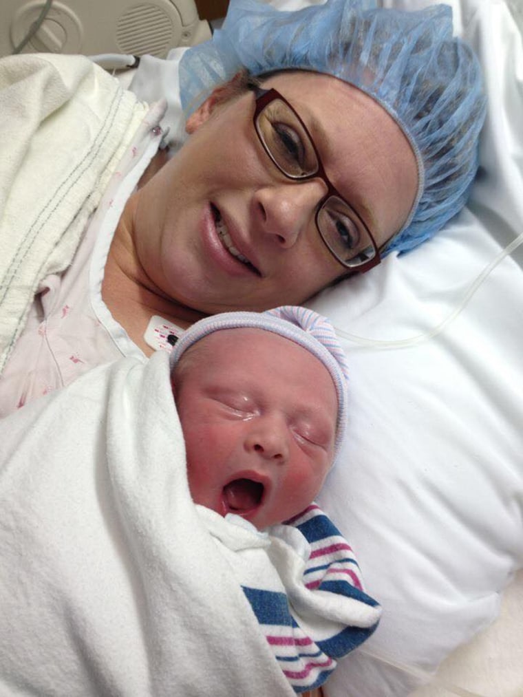 While Fanchon Turnbull Stults was surprised she had to deliver her son via C-section, she was happy with the experience. 