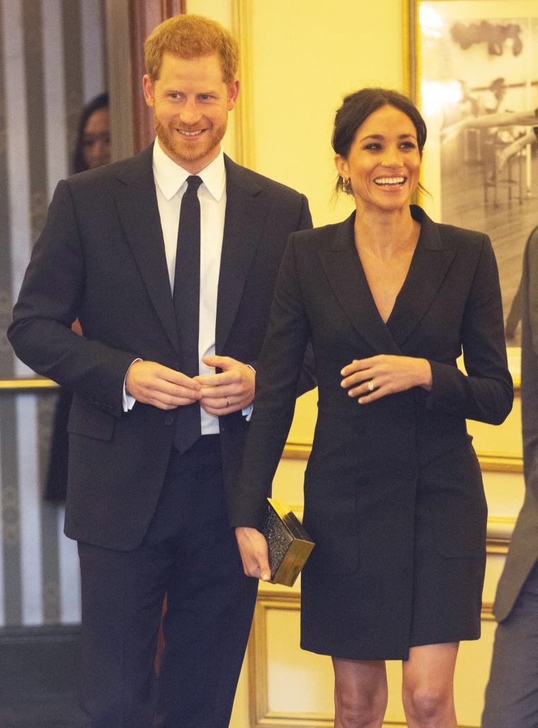 The Duke &amp; Duchess Of Sussex Attend A Gala Performance Of "Hamilton" In Support Of Sentebale