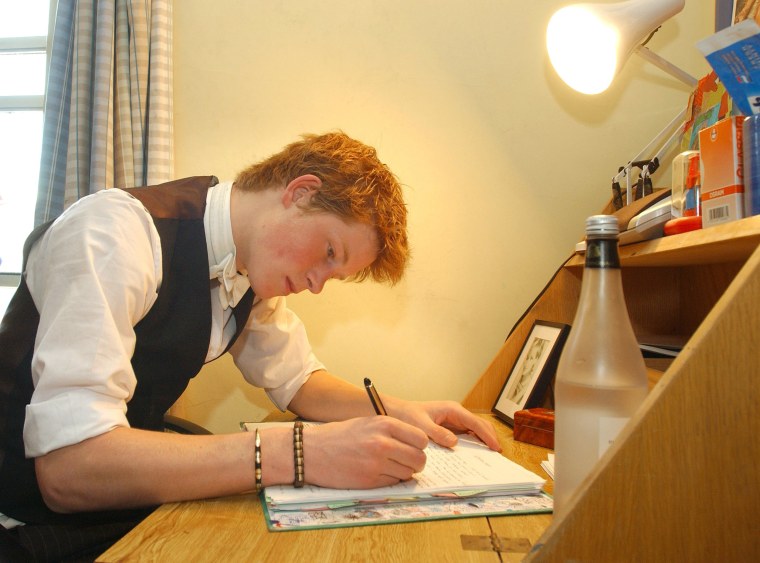 Prince Harry At His Desk