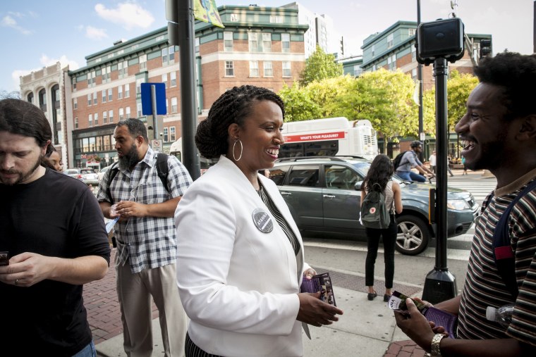 Image: Ayanna Pressley, a Democratic candidate for Congress