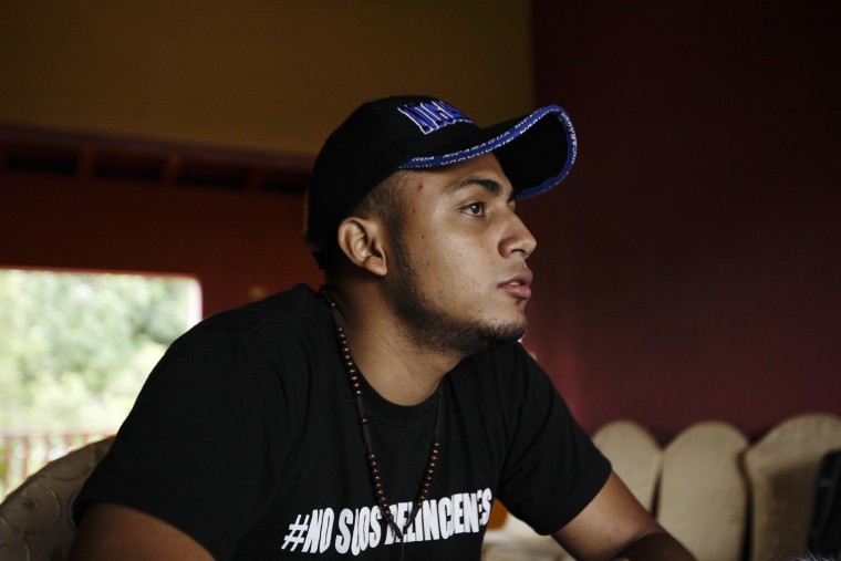 Image: Jairo Bonilla at a safe house in Nicaragua