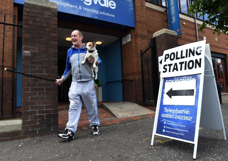 Image: The United Kingdom Goes To The Polls In The EU Referendum