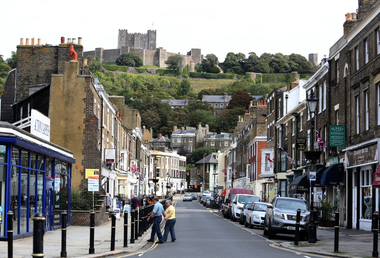 Image: Castle Street in Dover looks up to the centuries-old fortress