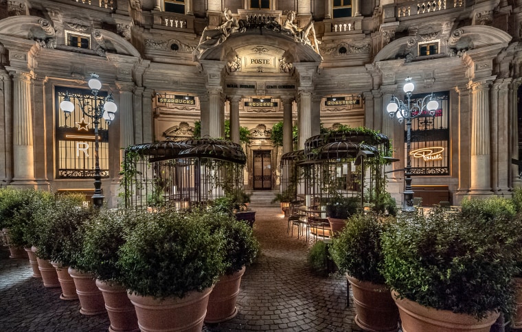 Italy's first Starbucks' breathtaking exterior.