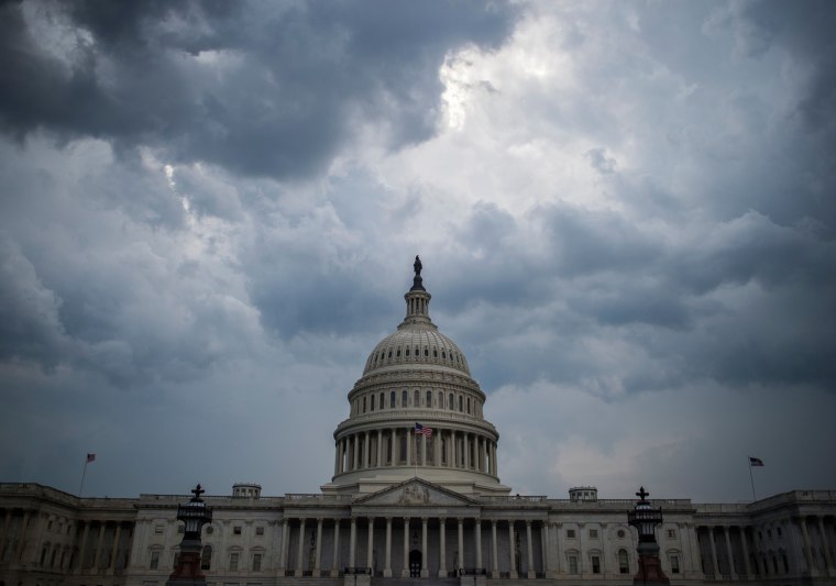 Image: Storm clouds gather over Capitol Hill