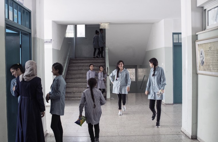 Image: Dheisheh Basic Girls School in the West Bank.