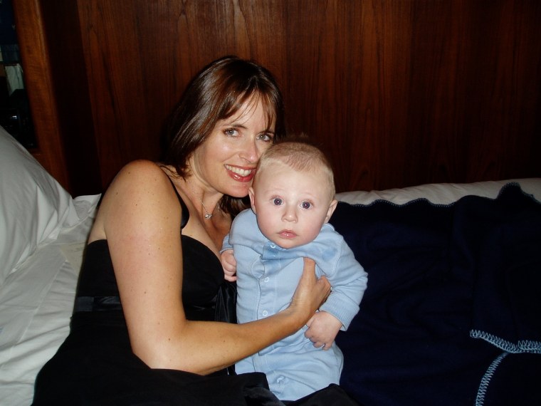 Kristina Godfrey says her night nanny also taught her to breastfeed and care for her newborn son Dylan.