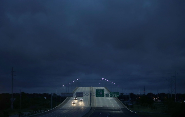 Tropical Storm Gordon hit Pascagoula, Mississippi, on Tuesday.