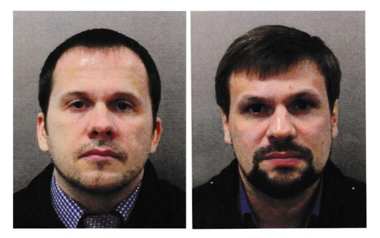 Image: Alexander Petrov, left, and Ruslan Boshirov