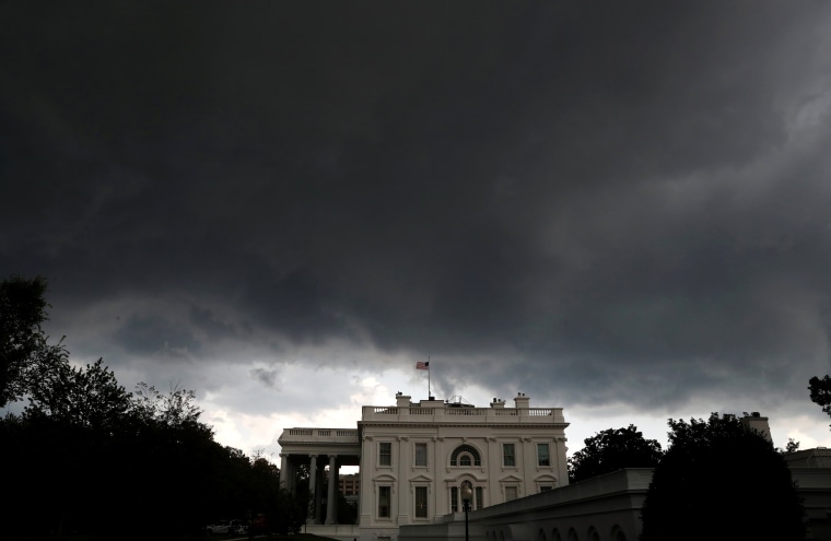 Image: Storm clouds gather over the White House in Washington, D.C.