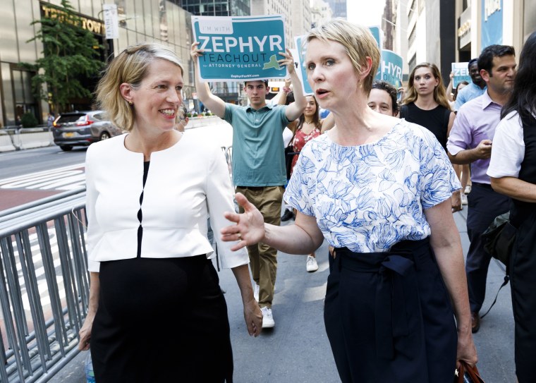 Image: Cynthia Nixon Endoreses Zephyr Teachout for NY Attorney General