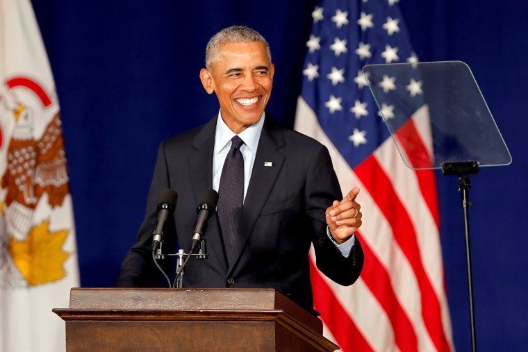 Image: Former U.S. President Barack Obama speaks at the University of Illinois Urbana-Champaign