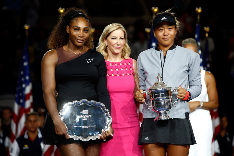 Image: Naomi Osaka and Serena William women's singles finals match